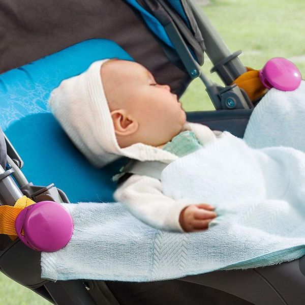 stroller parts & accessories 2pcs/lot baby strollers winter clip colorful multifunction anti kicking strong blanket